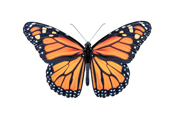 Fototapeta premium monarch butterfly isolated on white background