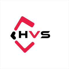 HVS creative minimalist letter logo. HVS unique vector initials alphabet letter logo design