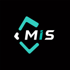 MIS creative minimalist letter logo. MIS unique vector initials alphabet letter logo design