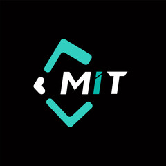 MIT creative minimalist letter logo. MIT unique vector initials alphabet letter logo design
