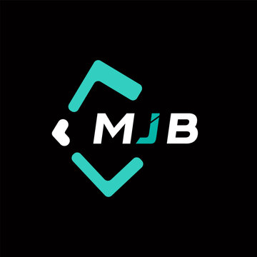 MJB creative minimalist letter logo. MJB unique vector initials alphabet letter logo design