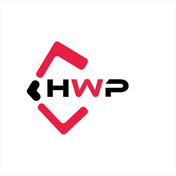 HWP creative minimalist letter logo. HWP unique vector initials alphabet letter logo design