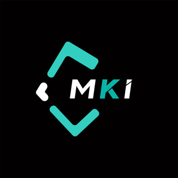 MKI creative minimalist letter logo. MKI unique vector initials alphabet letter logo design