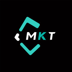 MKT creative minimalist letter logo. MKT unique vector initials alphabet letter logo design