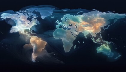 3d chart visualizing global disease prevalence interactive heatmap world view data visualization
