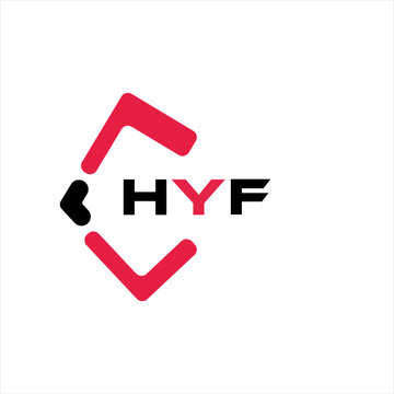 HYF creative minimalist letter logo. HYF unique vector initials alphabet letter logo design