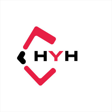 HYH creative minimalist letter logo. HYH unique vector initials alphabet letter logo design