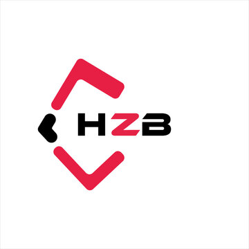 HZB creative minimalist letter logo. HZB unique vector initials alphabet letter logo design