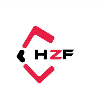 HZF creative minimalist letter logo. HZF unique vector initials alphabet letter logo design