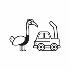 funny cartoon giraffe