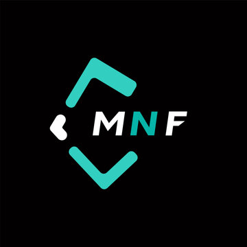 MNF creative minimalist letter logo. MNF unique vector initials alphabet letter logo design