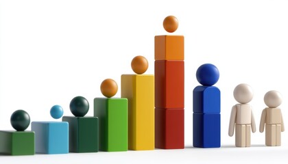 3d chart visualizing preschool enrollment rates by location education content type informative environment analytical viewpoint