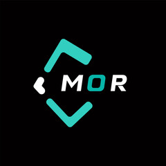 MOR creative minimalist letter logo. MOR unique vector initials alphabet letter logo design © Sihab Hasan