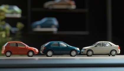 3d chart of fuel efficiency trends among vehicles digital showcase indoor environment comparative analysis