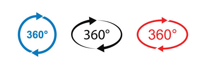 rotate 360 degrees icon