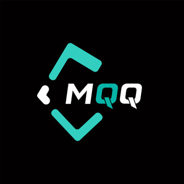 MQQ creative minimalist letter logo. MQQ unique vector initials alphabet letter logo design
