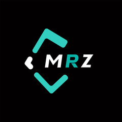 MRZ creative minimalist letter logo. MRZ unique vector initials alphabet letter logo design