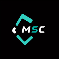 MSC creative minimalist letter logo. MSC unique vector initials alphabet letter logo design