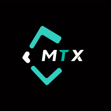 MTX creative minimalist letter logo. MTX unique vector initials alphabet letter logo design