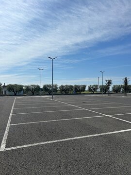 empty parking lot