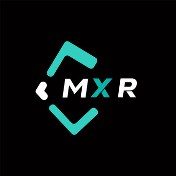 MXR creative minimalist letter logo. MXR unique vector initials alphabet letter logo design