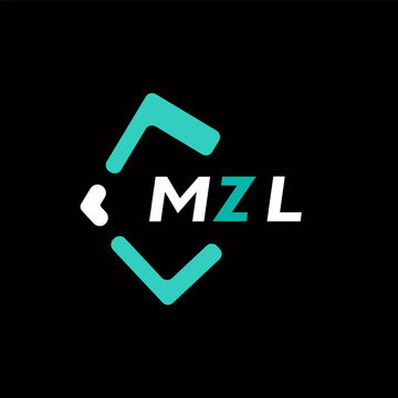 MZL creative minimalist letter logo. MZL unique vector initials alphabet letter logo design