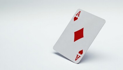 Obraz premium Close-up of a flipped playing card against a white backdrop , clubs, card