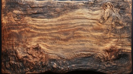 Naklejka premium Rich walnut wood texture with horizontal wood grain, subtle natural imperfections generative ai