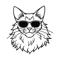 Obraz premium vector illustration of a cat