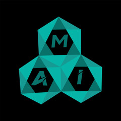 MAI creative minimalist letter logo. MAI unique vector initials alphabet letter logo design