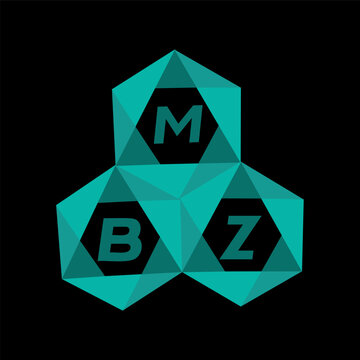 MBZ creative minimalist letter logo. MBZ unique vector initials alphabet letter logo design