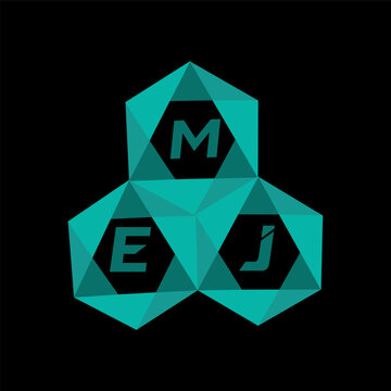 MEJ creative minimalist letter logo. MEJ unique vector initials alphabet letter logo design