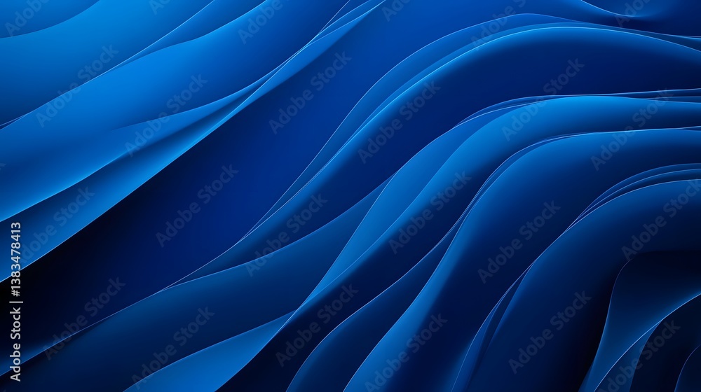 Poster captivating blue modern abstract background with overlapping transparent geometric layers