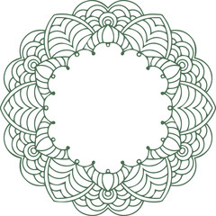 Beautiful flower art and mandala vector design