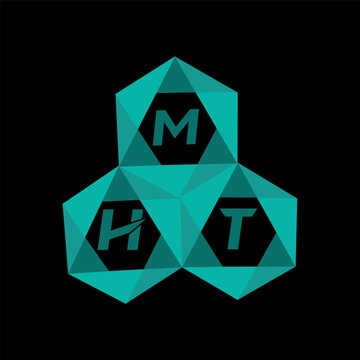 MHT creative minimalist letter logo. MHT unique vector initials alphabet letter logo design