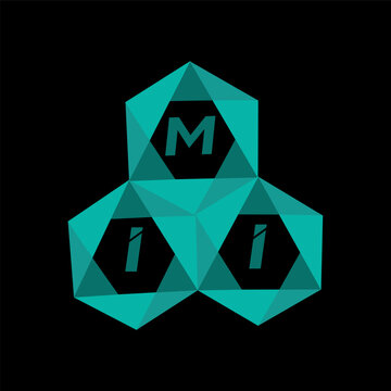 MII creative minimalist letter logo. MII unique vector initials alphabet letter logo design