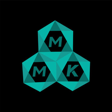 MMK creative minimalist letter logo. MMK unique vector initials alphabet letter logo design