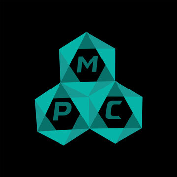 MPC creative minimalist letter logo. MPC unique vector initials alphabet letter logo design