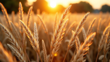 Fototapeta premium Golden Hour Seamless Raffia Texture Warm Natural Light Background