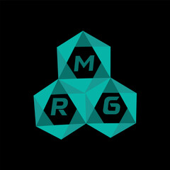 MRG creative minimalist letter logo. MRG unique vector initials alphabet letter logo design