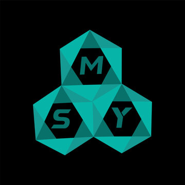 MSY creative minimalist letter logo. MSY unique vector initials alphabet letter logo design