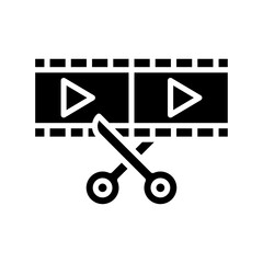Video Editing Icon Vector Element