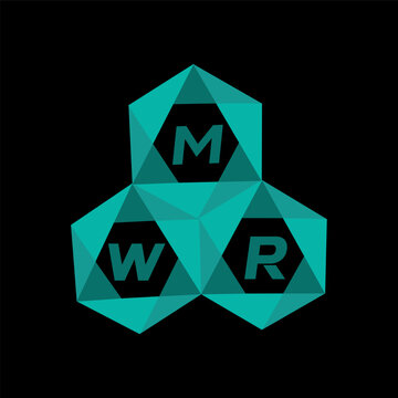 MWR creative minimalist letter logo. MWR unique vector initials alphabet letter logo design