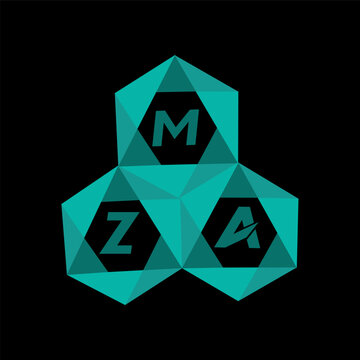 MZA creative minimalist letter logo. MZA unique vector initials alphabet letter logo designMZA creative minimalist letter logo. MZA unique vector initials alphabet letter logo design