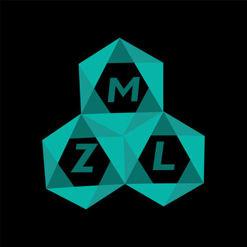MZL creative minimalist letter logo. MZL unique vector initials alphabet letter logo design