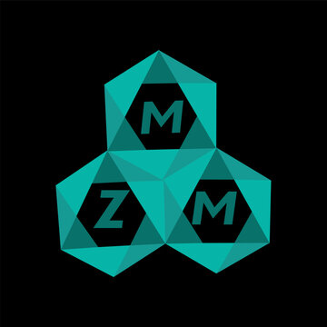 MZM creative minimalist letter logo. MZM unique vector initials alphabet letter logo design