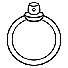 bottle of perfume icon vector