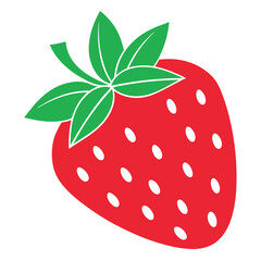 Obraz premium vector illustration of a strawberry