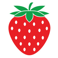 vector illustration of a strawberry