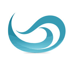 Naklejka premium A Graceful Wave Vector Design